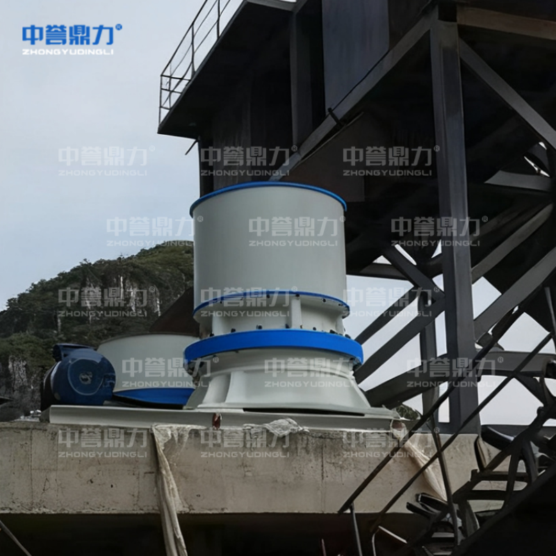 Однобарабанная конусная дробилка