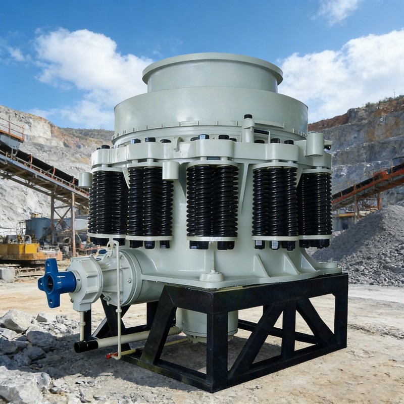 Пружинная конусная дробилка