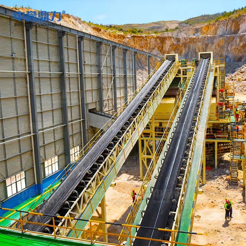 Роликовый ленточный конвейер