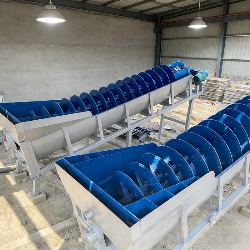 Спиральная пескомоечная машина