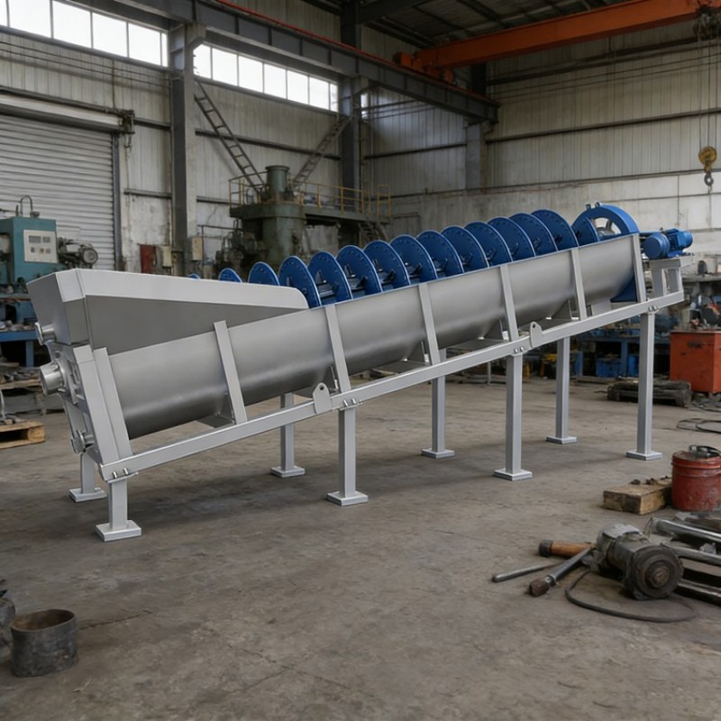 Спиральная пескомоечная машина