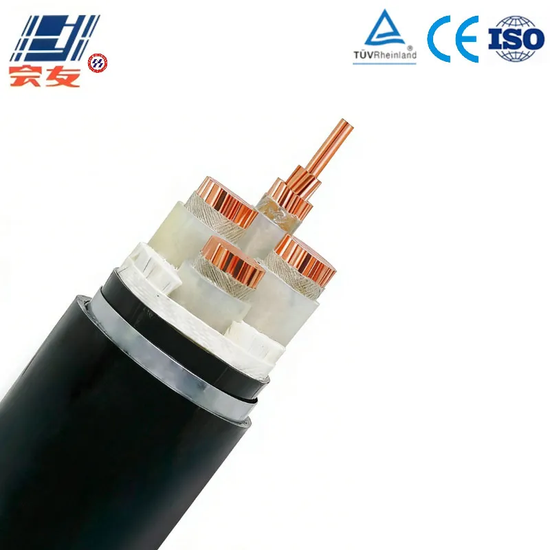 Низковольтный огнестойкий силовой кабель Cu-XLPE-PVC-STA-PVC (огнестойкий)