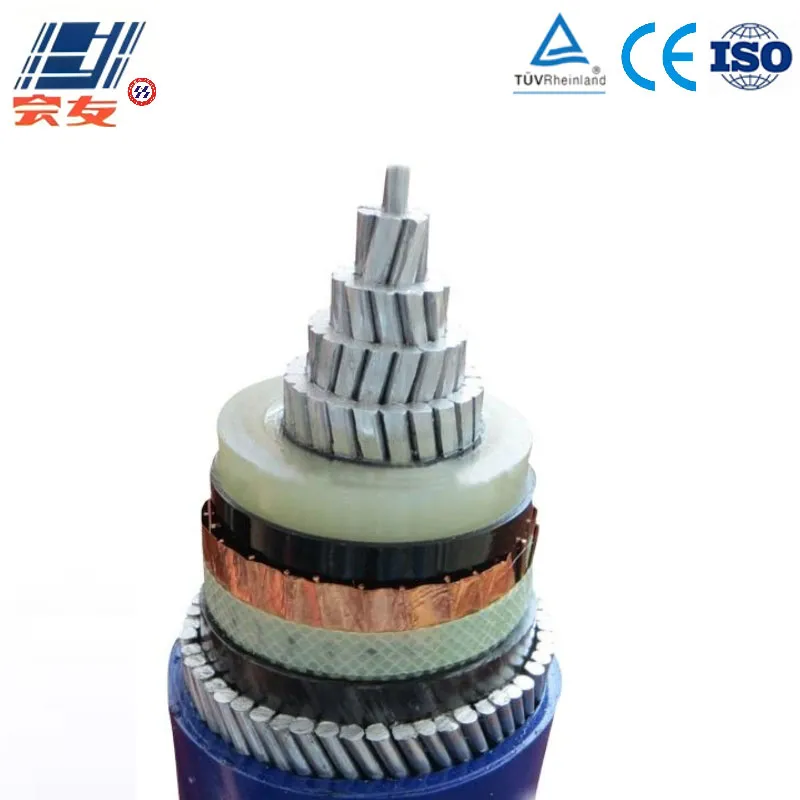 Средневольтный алюминиевый силовой кабель Al-XLPE-PVC-AWA-PVC