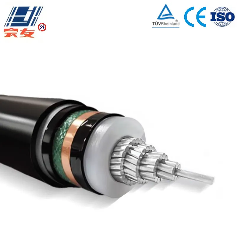 Средневольтный алюминиевый силовой кабель Al-XLPE-PVC-NMST-PVC