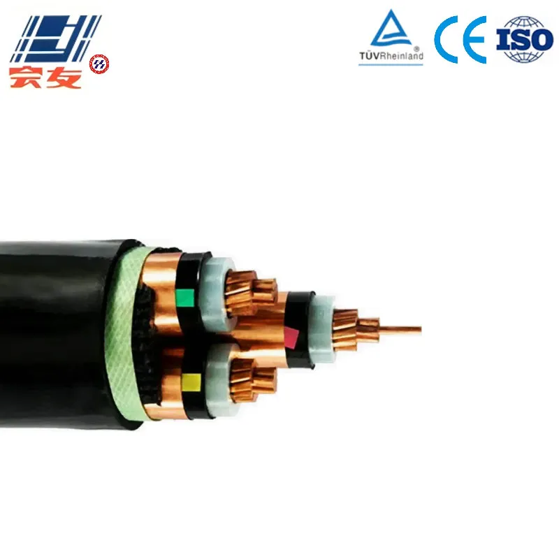 Средневольтный медный силовой кабель Cu-XLPE-PVC-STA-PVC (огнестойкий)