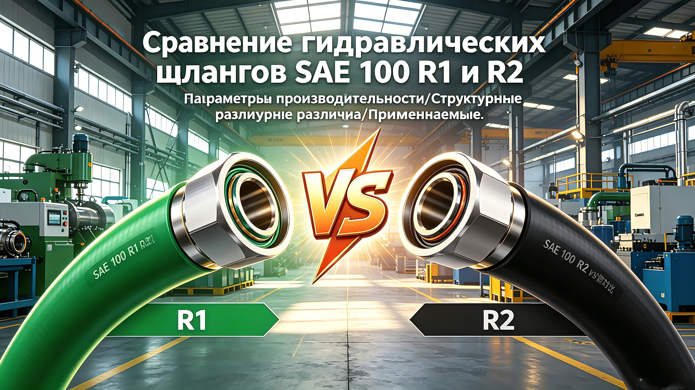 SAE 100 R1 vs R2: в чём разница и какой гидравлический рукав выбрать?