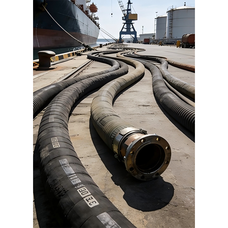 Всасывающе-нагнетательный рукав для перекачки нефти (портовой)