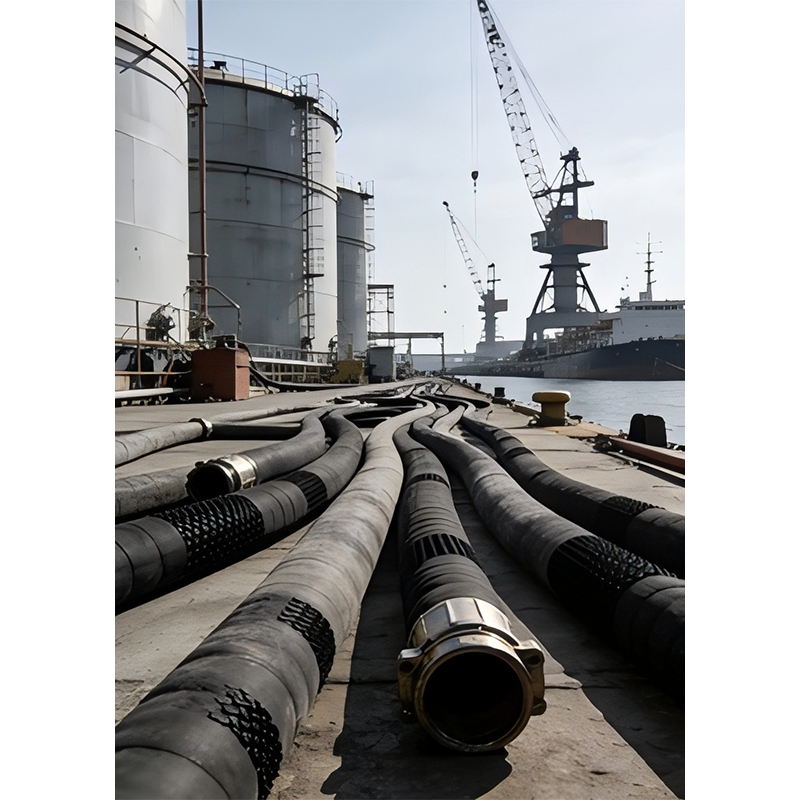 Всасывающе-нагнетательный рукав для перекачки нефти (портовой)