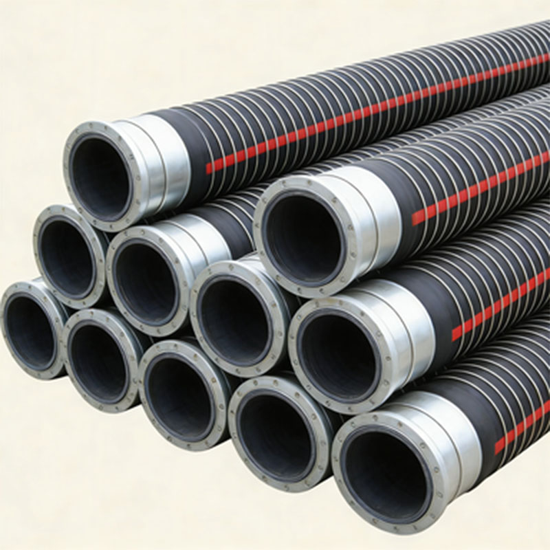 Резиновый рукав большого диаметра со спиральной стальной проволокой