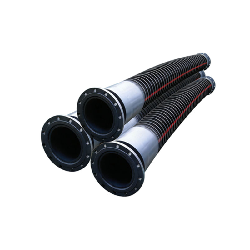 Резиновый рукав большого диаметра со спиральной стальной проволокой