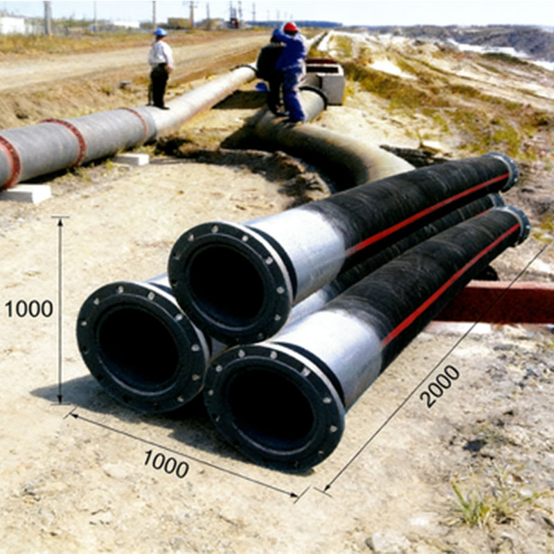 Резиновый рукав большого диаметра со спиральной стальной проволокой