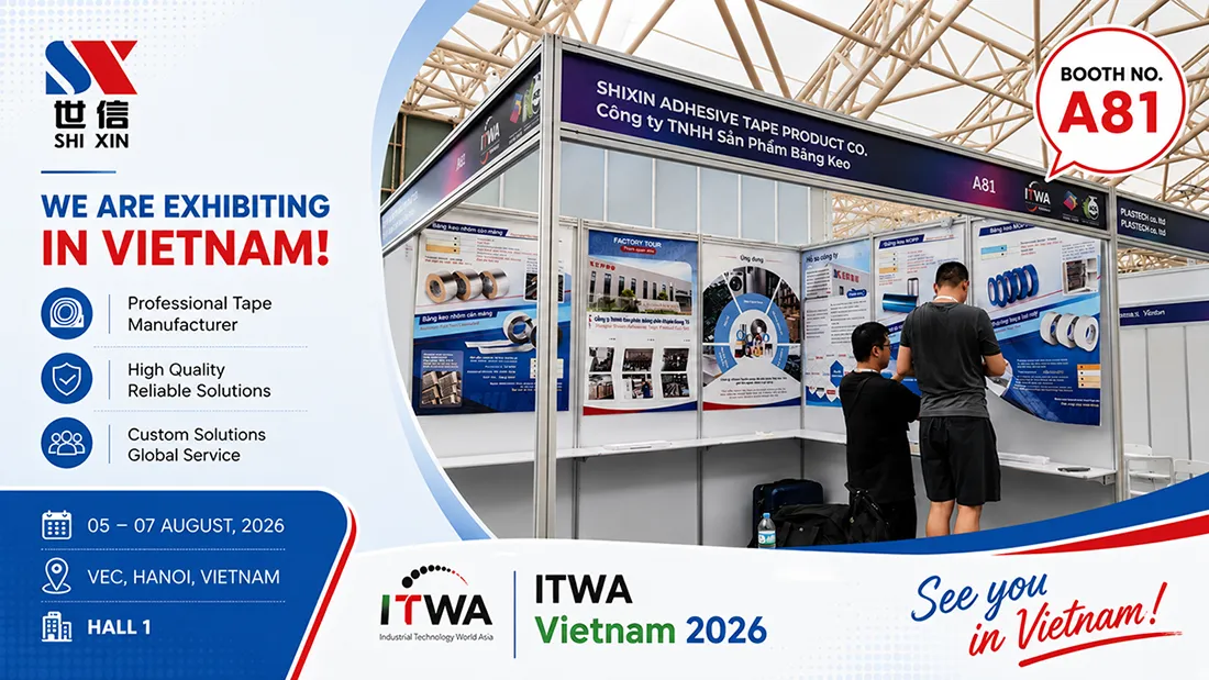 Jiangsu Shixin представит алюминиевые клейкие ленты на ITWA Vietnam 2026