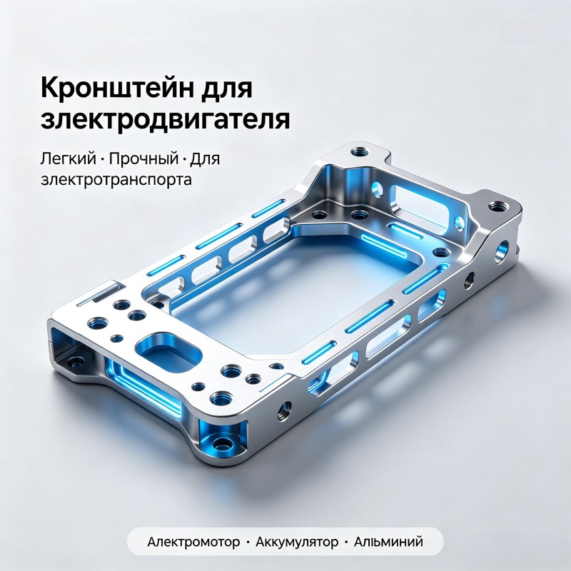 Новый кронштейн для электродвигателя, кронштейн для крепления аккумуляторной батареи, новый кронштейн для силовой установки.