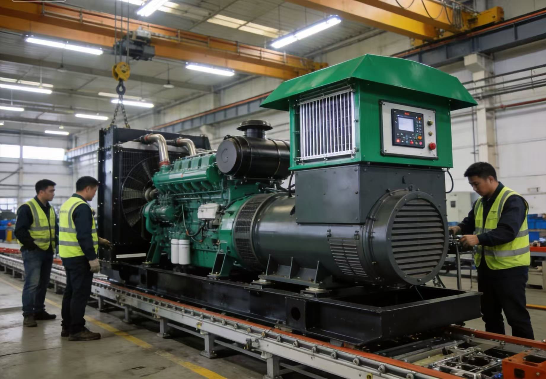 Производственная линия генераторной установки Haifeng для промышленного резервного питания
