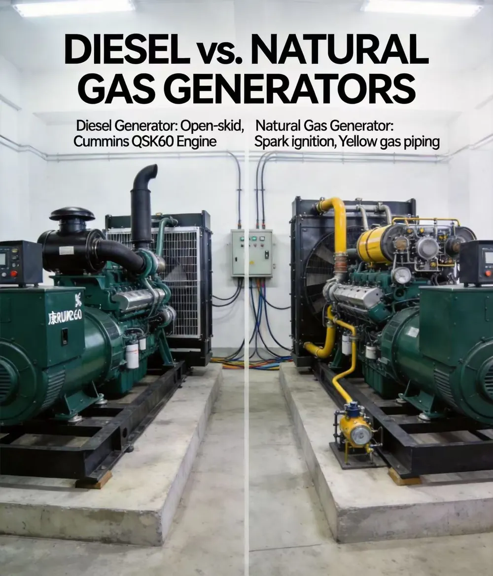 Diesel power package image for commercial generator selection