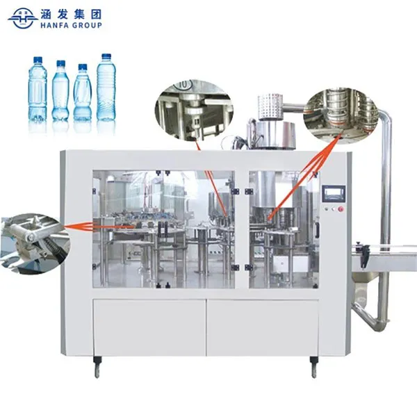 3-в-1 розливочная машина для ПЭТ-бутылок HF-XGF