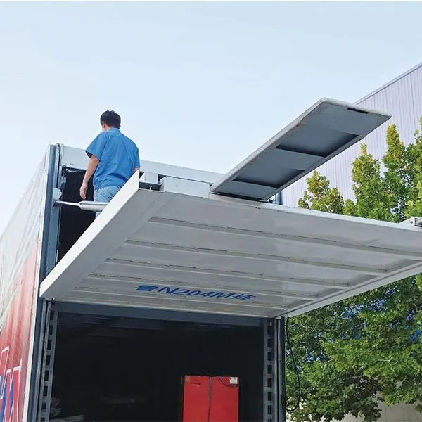 Квадратный (тросовый) вертикальный задний борт