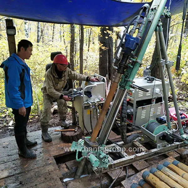 Установка колонкового бурения Hanfa HFP200 находится в стадии строительства на строительной площадке в России