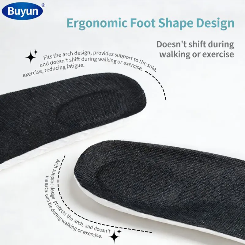 Спортивные стельки Буюнь, дышащие и дезодорирующие, высокой упругости и амортизации, не утомляют при длительном беге