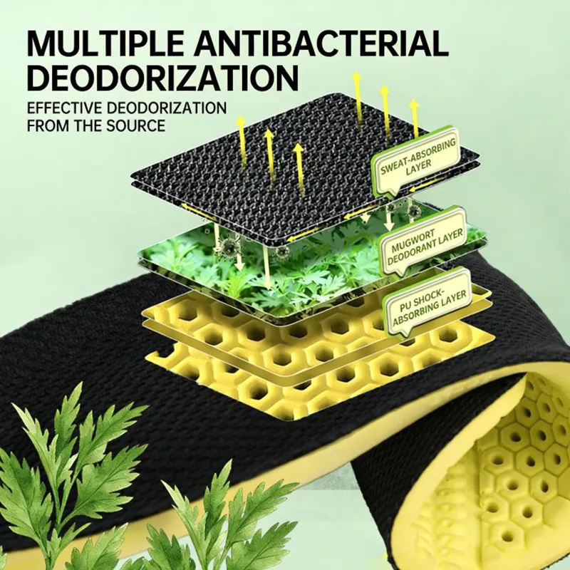 Спортивные стельки Буюнь, повседневно-спортивная модель, мягкие, упругие и дышащие, подходят для прогулок и лёгкого бега