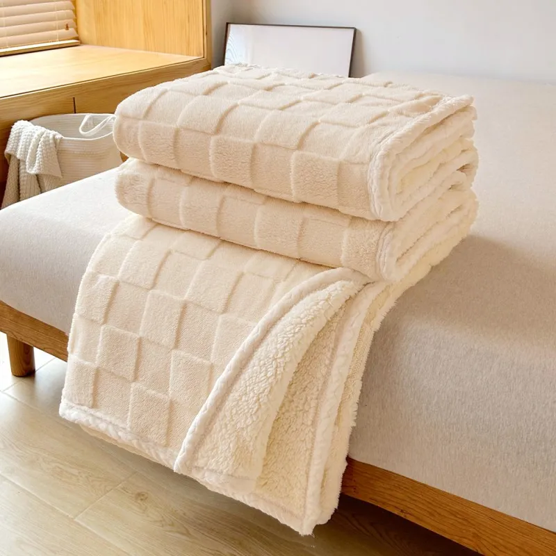 Двустороннее одеяло из овечьей шерсти тафты