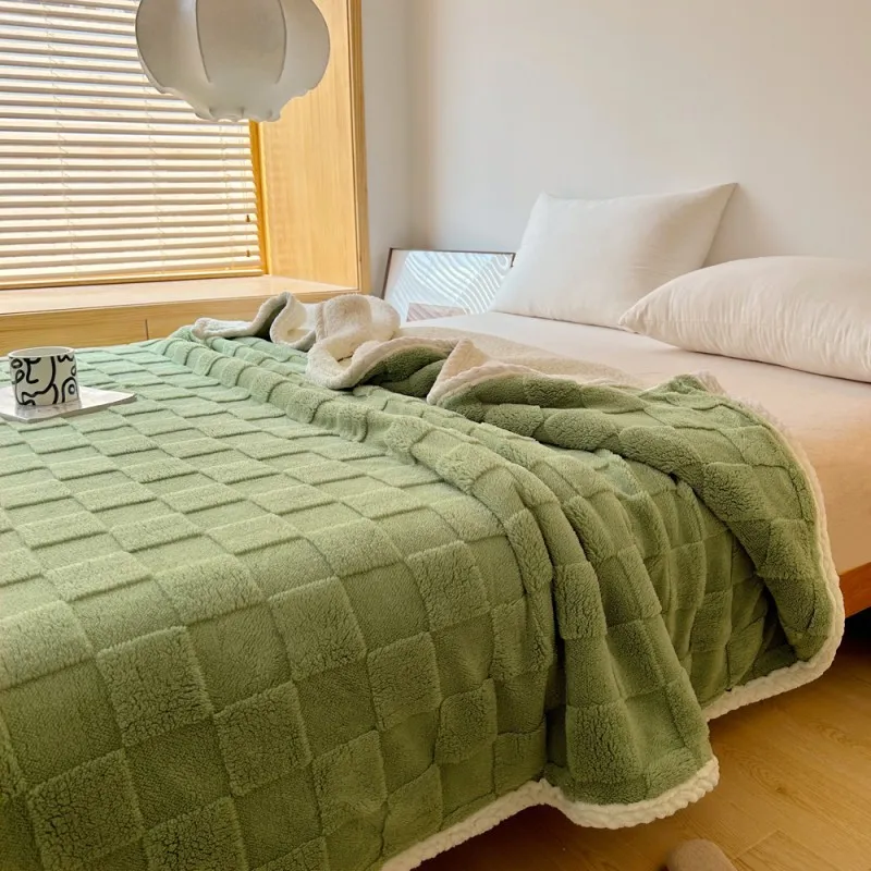 Двустороннее одеяло из овечьей шерсти тафты 2 (12)