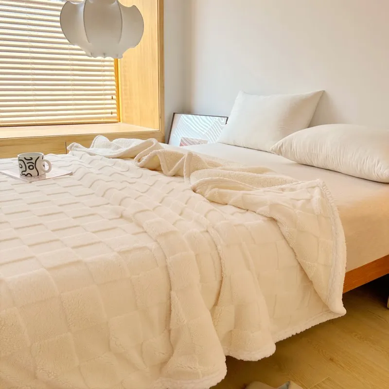 Двустороннее одеяло из овечьей шерсти тафты 2 (7)