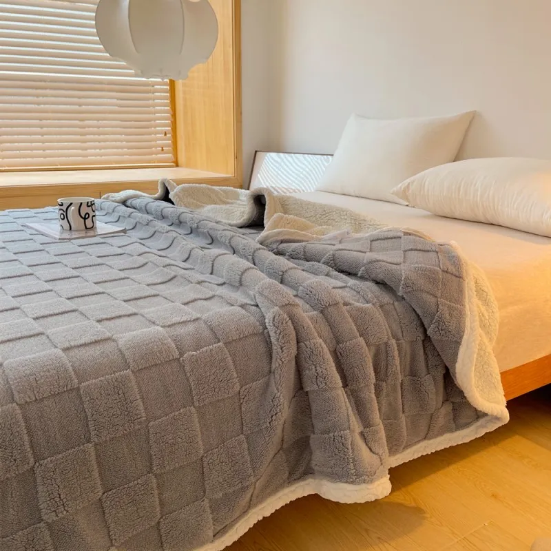 Двустороннее одеяло из овечьей шерсти тафты 2 (9)