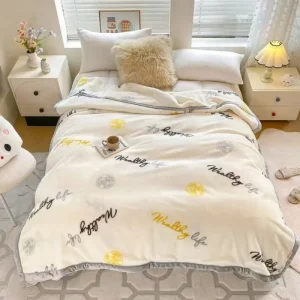 Новое двухслойное утолщенное одеяло Рашель (теплое фланелевое одеяло)2 (7)