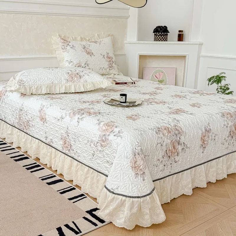 Покрывало из чистого хлопка с цифровой печатью, изготовлено из синьцзянского хлопка, приятное на ощупь и дышащее, наполнено хлопком, похожим на пух, можно стирать в машине, большой