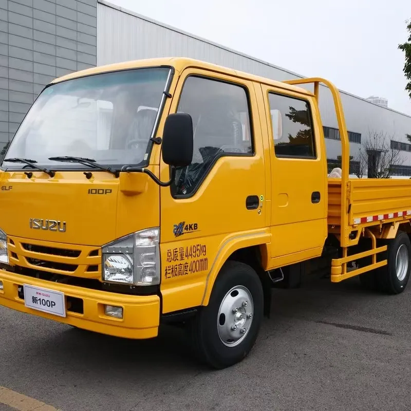 Двухрядный грузовой автомобиль с бортовыми панелями Qingling Isuzu 100P