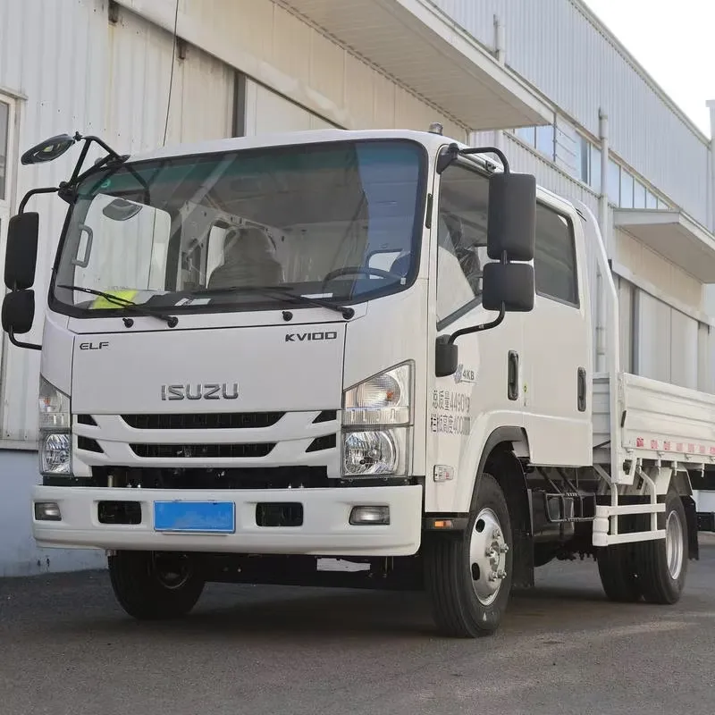 Двухрядный грузовой автомобиль с бортовыми панелями Qingling Isuzu KV100