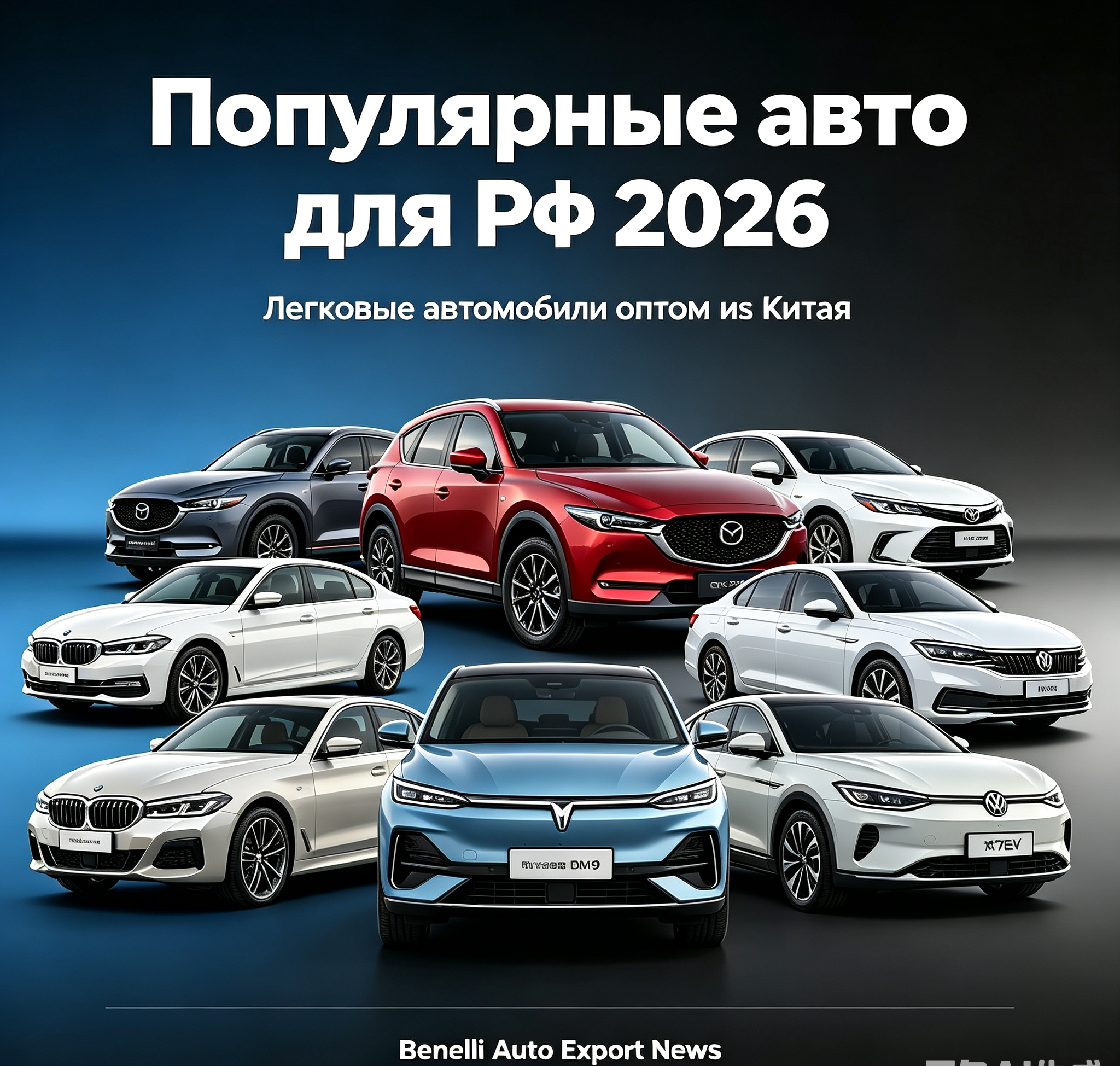 Какие легковые автомобили оптом из Китая наиболее востребованы на рынке РФ в 2026 году