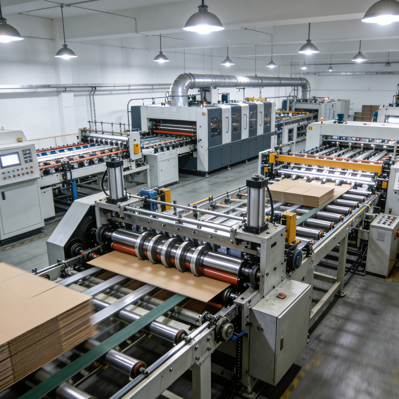 Модернизация производства.Внедрена высокоскоростная гофрированная линия, производительность значительно выросла