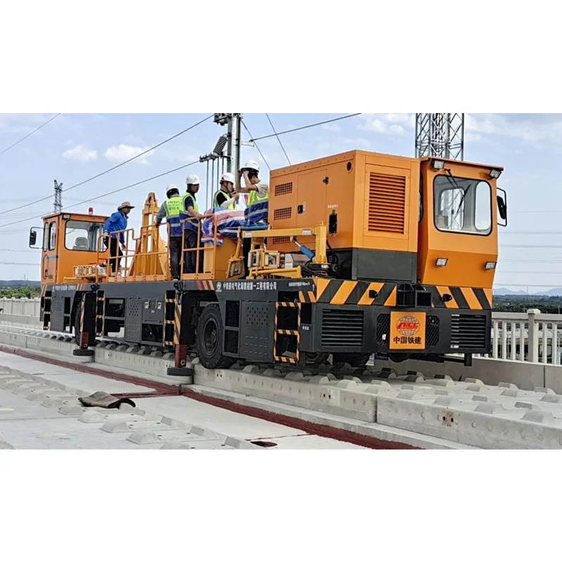 Двухстороннее шасси для односекционных строительных машин высокоскоростных железных дорог типа TR-110T