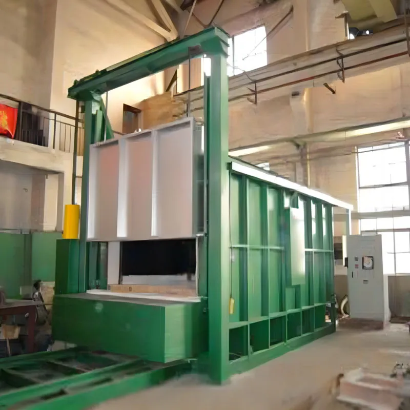 Камерная электропечь сопротивления на тележке