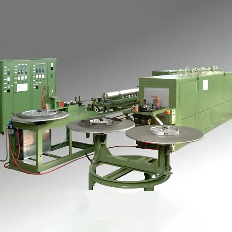 Непрерывная производственная линия закалки и отпуска биметаллических пильных лент