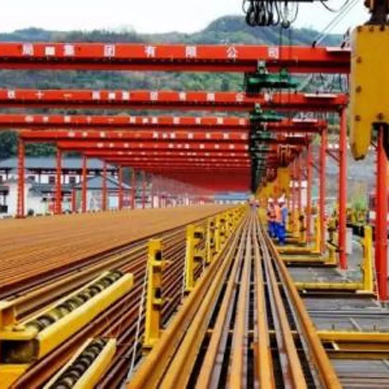 Система группового подъема 500-метровых длинных рельсов