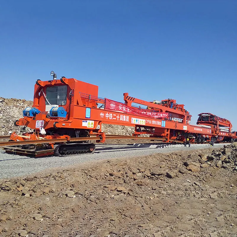 Укладочный состав для длинных рельсов со спаренными шпалами типа CYP500