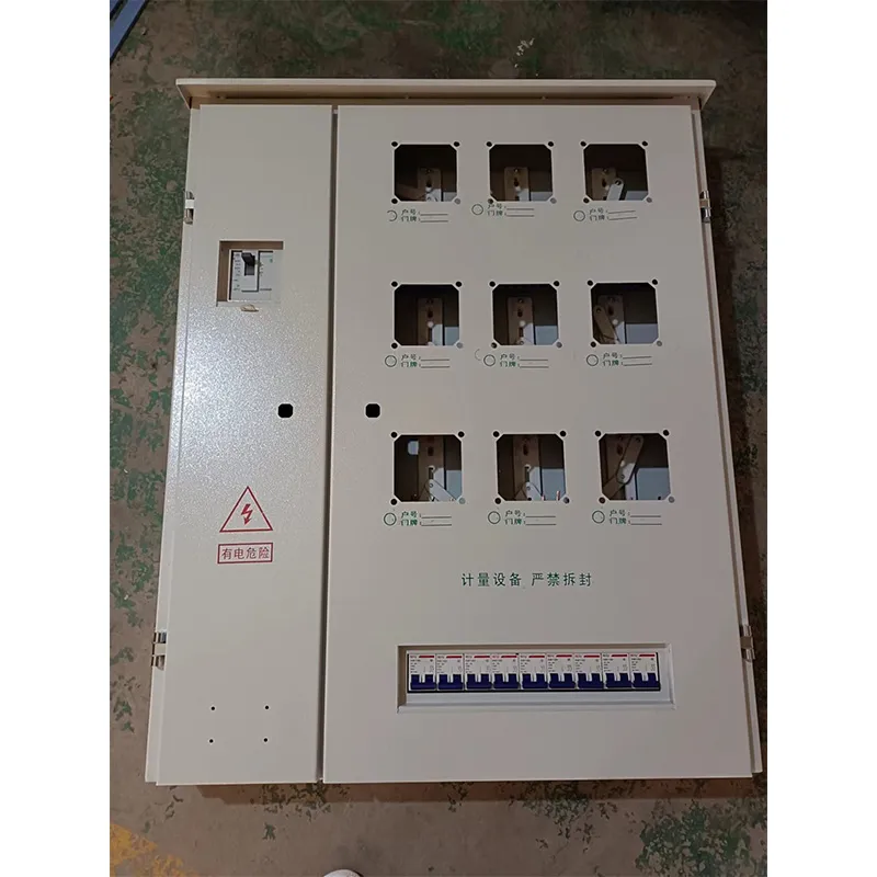 Металлическая шкаф для учета электроэнергии для девяти однофазных электросчетчиков