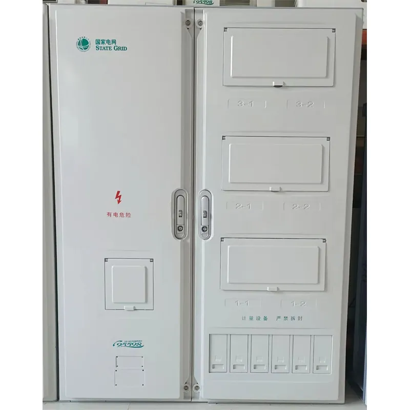 Шкаф учета электроэнергии PC+ABS для шести однофазных электросчетчиков