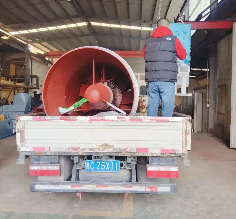 FBD-NO11.2 Mine explosion-proof axial flow fan has been dispatched to Kazakhstan.