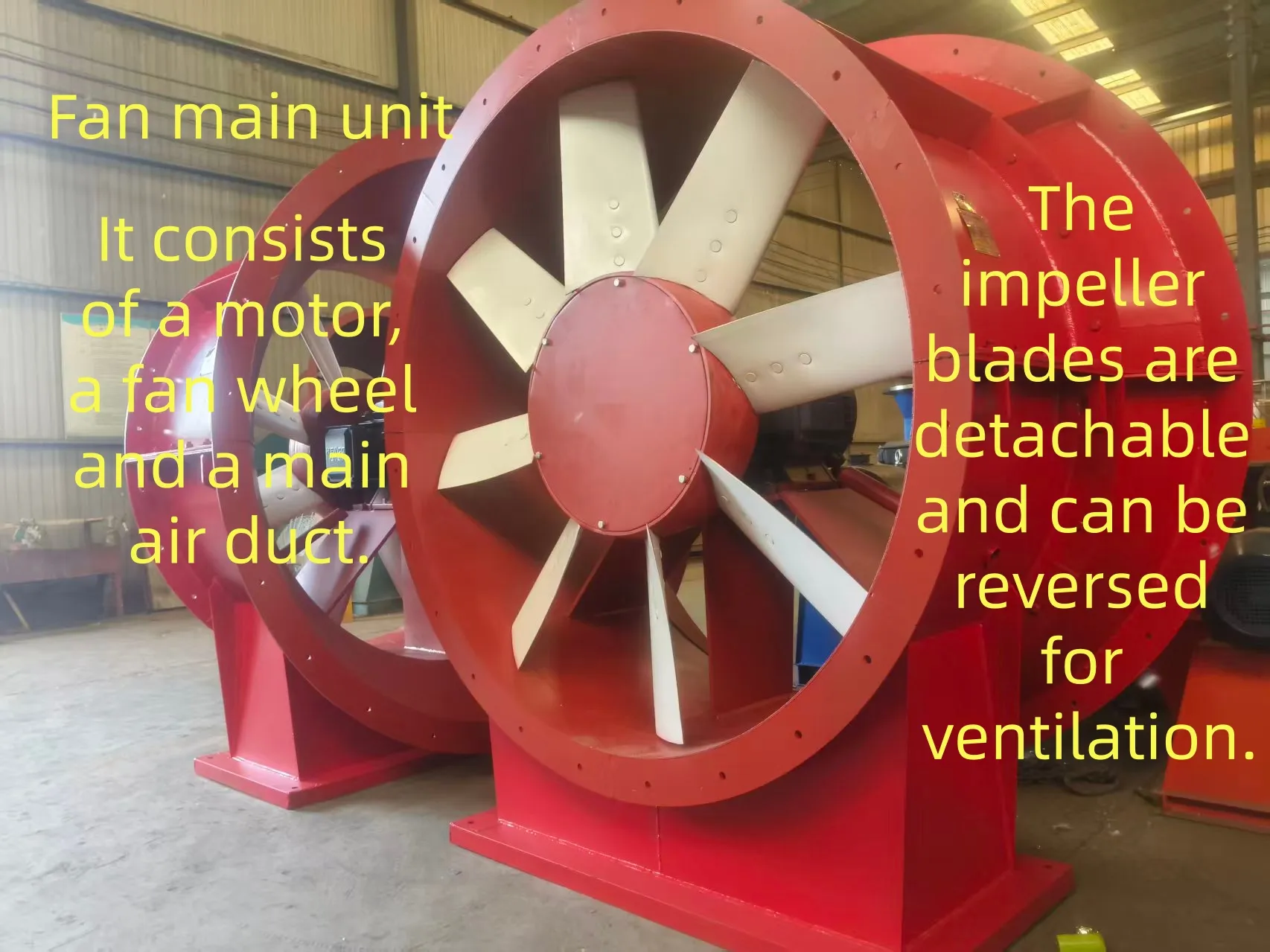 JK Series Mine Axial Flow Fans Underground Mine Fans