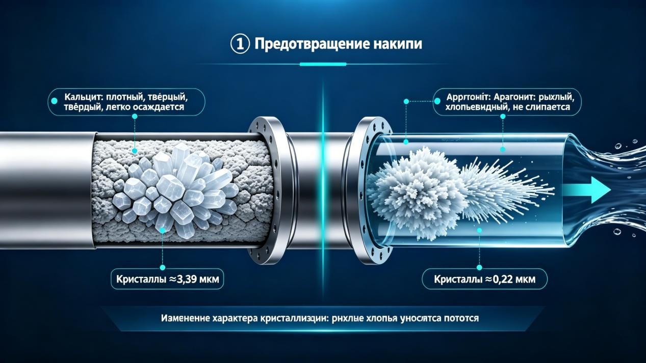 Предотвращает образование накипи (предотвращает образование новой накипи) 916 (2)