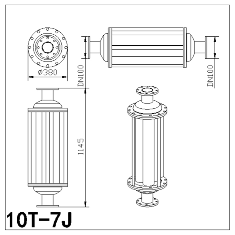 Редкоземельный прибор водоподготовки с внутренним магнитом (специально для наземного нефтепромыслового оборудования) HCKJ-10T-ZS