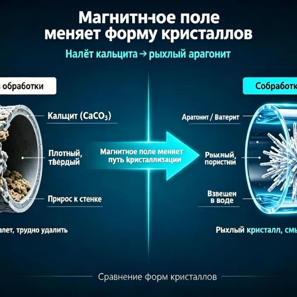 Анализ механизма физического удаления накипи из редкоземельных постоянных магнитов и исследование адаптации системы циркуляции воды к многофункциональным условиям работы.