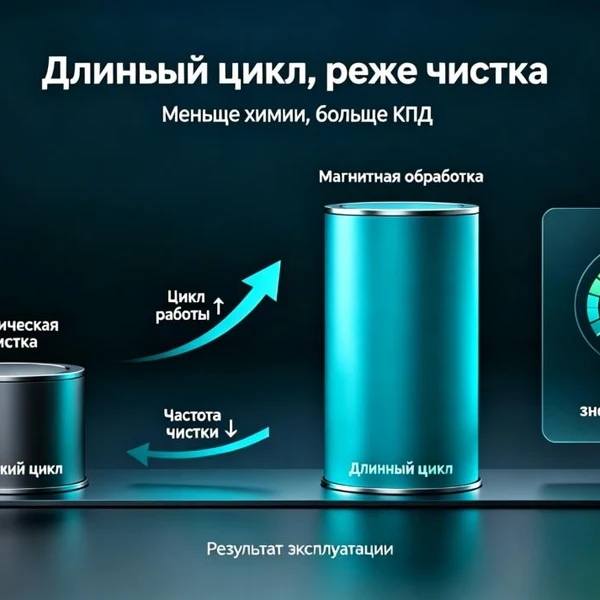 Инженерный опыт продления цикла работы теплообменного оборудования с высокопрочным устройством для удаления окалины NdFeB