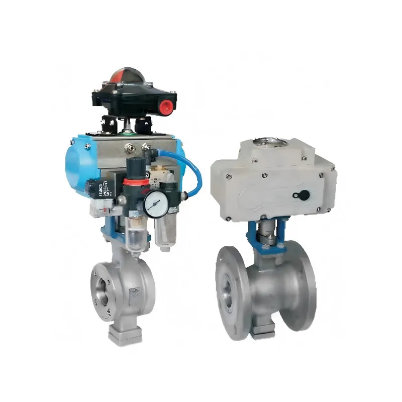 V-образный шаровой кран