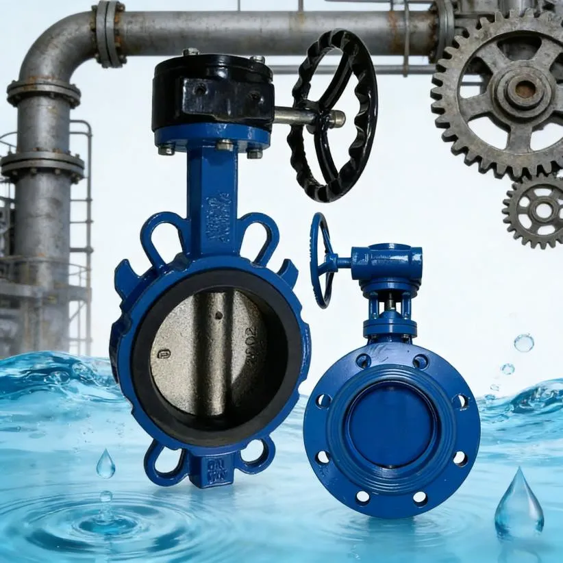 Промышленный поворотный затвор