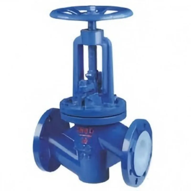 Запорный клапан с фторопластовым покрытием